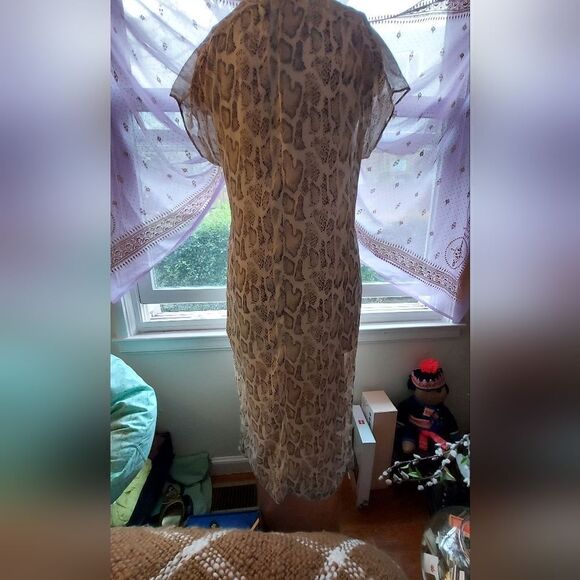 NWT ENTRO Metallic Snake Skin Print Size S - Picture 3 of 13